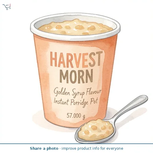 Golden Syrup Flavour Instant Porridge Pot