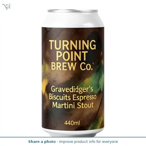 Turning Point Brew Co. Gravedigger's Biscuits Espresso Martini Stout 440ml