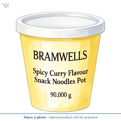 Spicy Curry Flavour Snack Noodles Pot