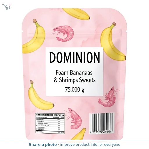 Foam Bananas & Shrimps Sweets