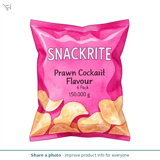 Prawn Cocktail Flavour Crisps 6 Pack