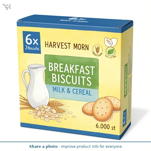 Milk & Cereal Breakfast Biscuits 6 Pack