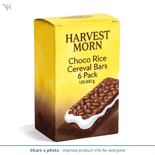 Choco Rice Cereal Bars 6 Pack