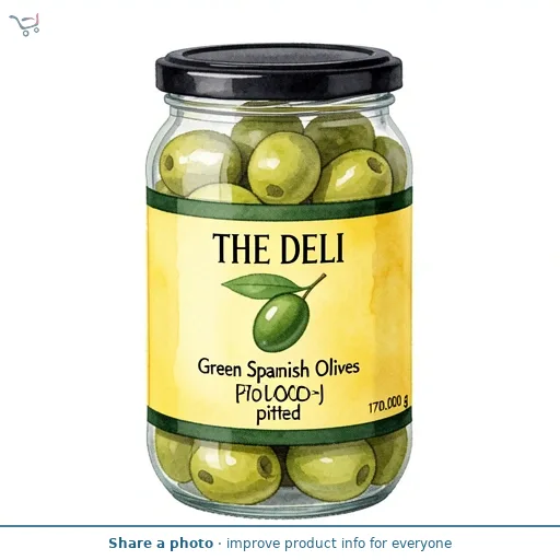 Green Spanish Olives pitted 320g
