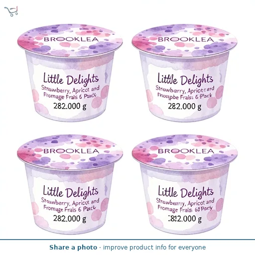 Little Delights Strawberry, Apricot and Raspberry Fromage Frais 6 Pack