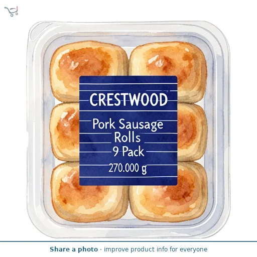 Pork Sausage Rolls 9 Pack