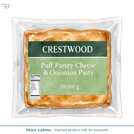 Puff Pastry Cheese & Onion Pasty