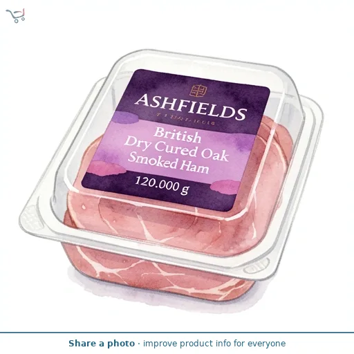 British Dry Cured Oak Smoked Ham 7 Slices