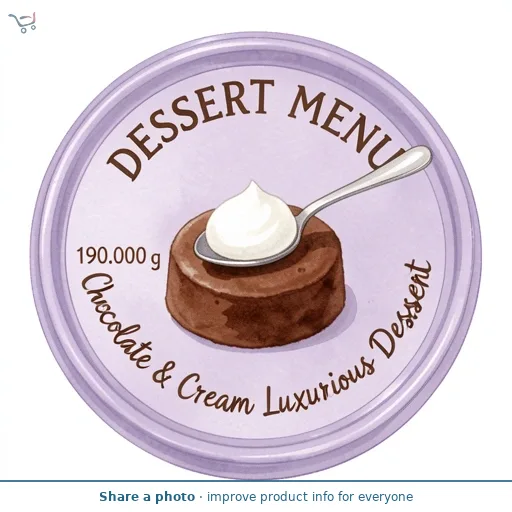 Chocolate & Cream Luxurious Dessert