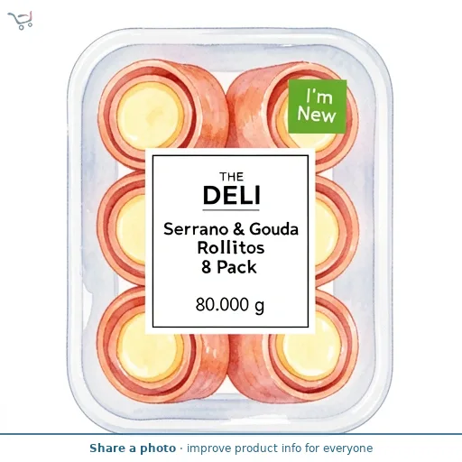 Serrano & Gouda Rollitos 8 Pack