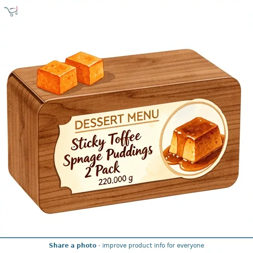 Sticky Toffee Sponge Puddings 2 Pack