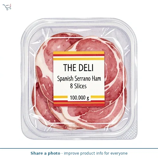 Spanish Serrano Ham 8 Slices