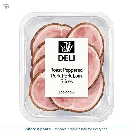 Roast Peppered Pork Loin Slices