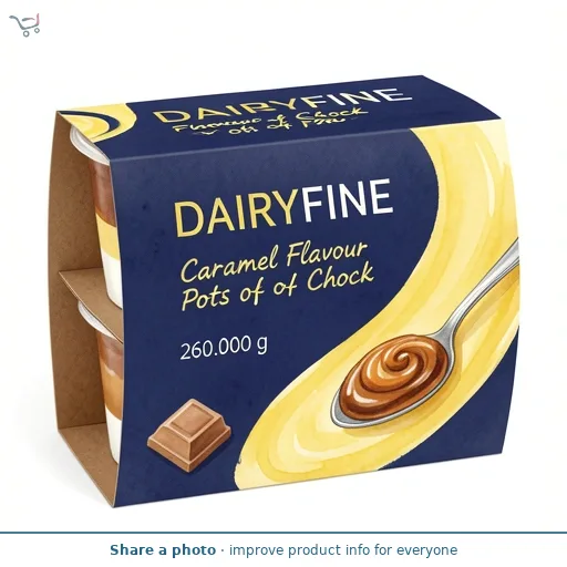 Caramel Flavour Pots of Choc 4 Pack