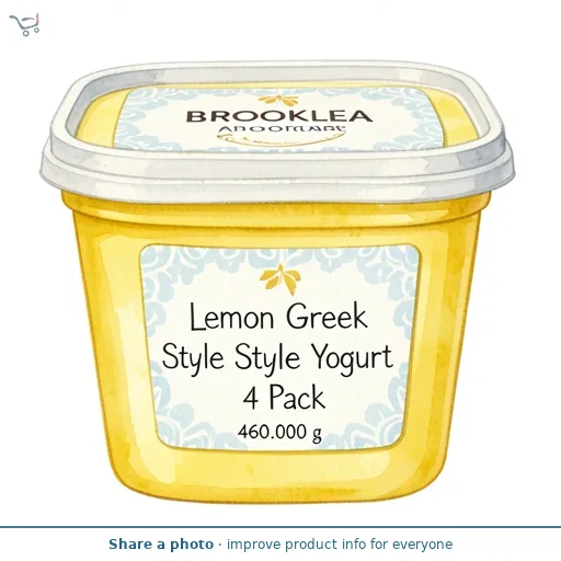 Lemon Greek Style Yogurt 4 Pack