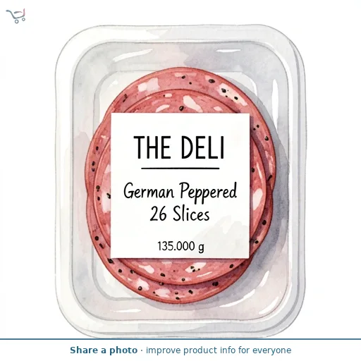 German Peppered Salami 26 Slices