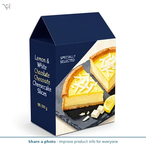 Lemon & White Chocolate Cheesecake Slices