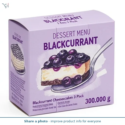 Blackcurrant Cheesecakes 3 Pack