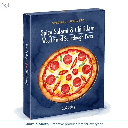 Spicy Salami & Chilli Jam Wood Fired Sourdough Pizza