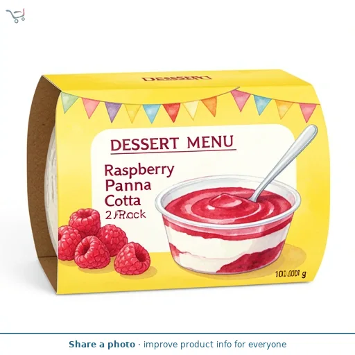 Raspberry Panna Cotta 2 Pack
