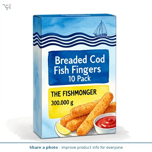 Breaded Cod Fish Fingers 10 Pack