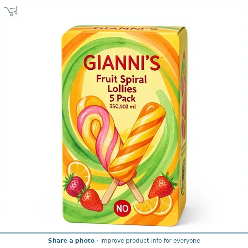 Fruit Spiral Lollies 5 Pack