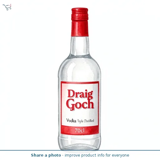 Draig Goch Vodka Triple Distilled 70cl