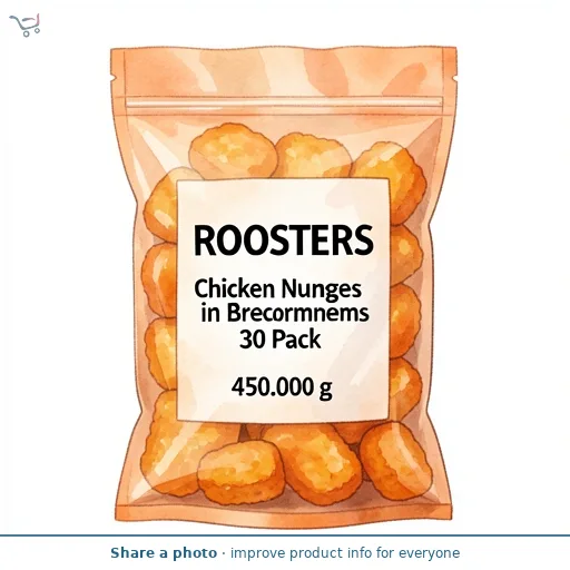 Chicken Nuggets in Breadcrumbs 30 Pack