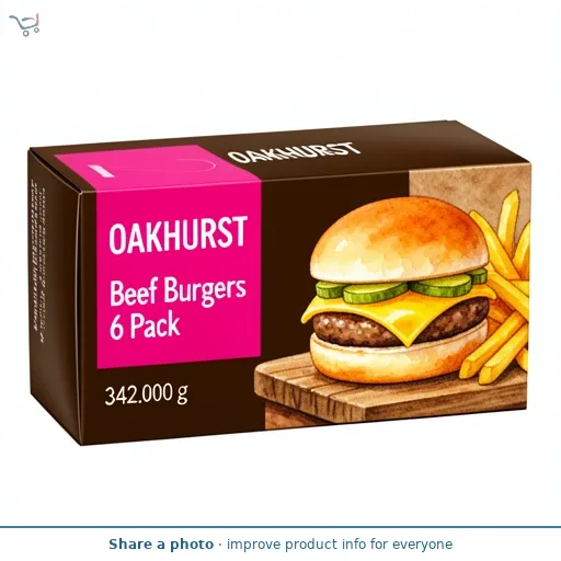 Beef Burgers 6 Pack