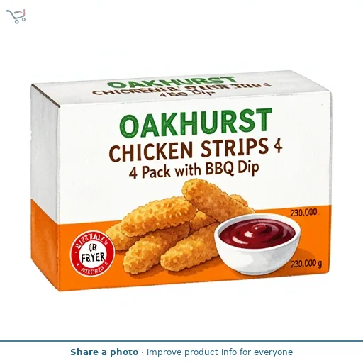 Chicken Strips 4 Pack with BBQ Dip