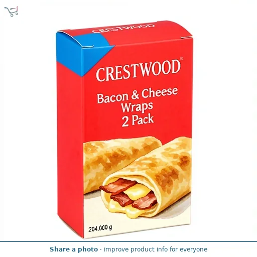 Bacon & Cheese Wraps 2 Pack