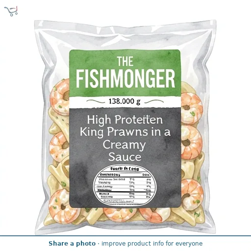 High Protein King Prawns in a Creamy Pesto Sauce