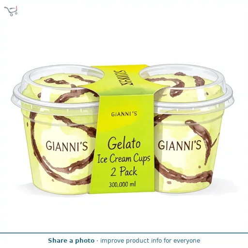Gelato Ice Cream Cups 2 Pack