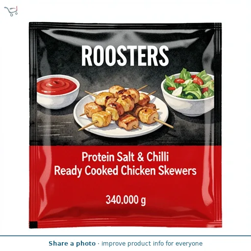 Protein Salt & Chilli Ready Cooked Chicken Skewers