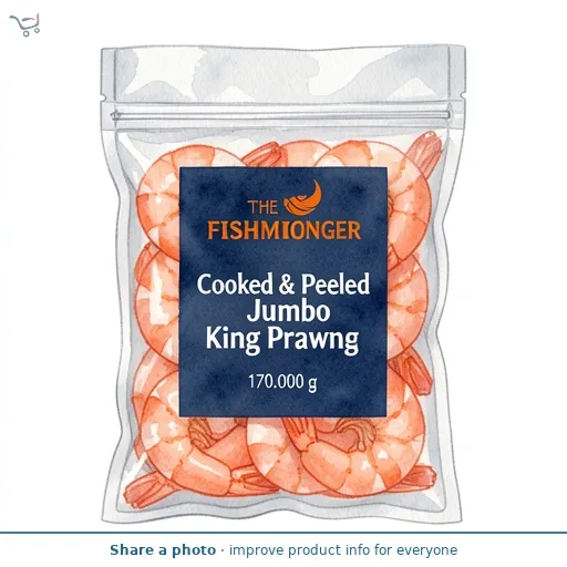 Cooked & Peeled Jumbo King Prawns