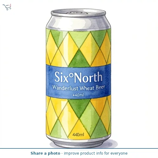 Six°North Wanderlust Wheat Beer 440ml