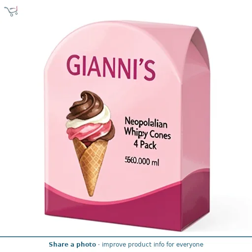Neopolitan Whippy Cones 4 Pack