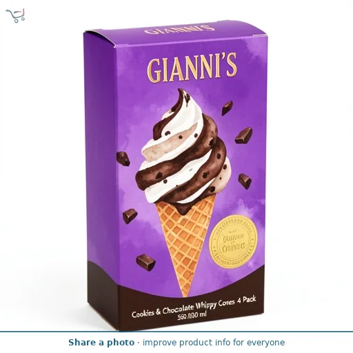 Cookies & Chocolate Whippy Cones 4 Pack