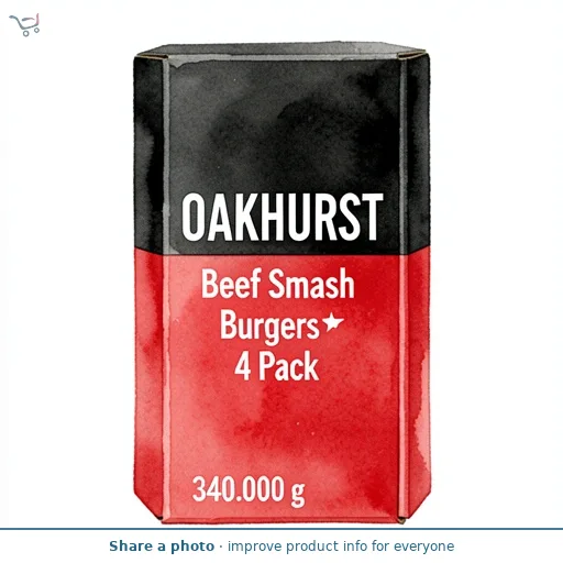 Beef Smash Burgers 4 Pack