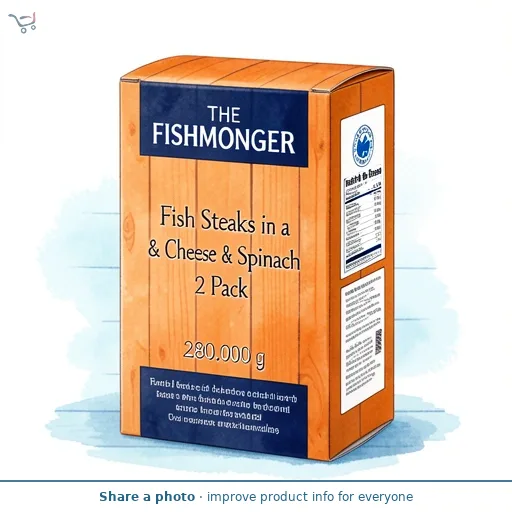 Fish Steaks in a Cheese & Spinach Sauce 2 Pack