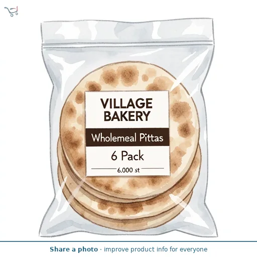 Wholemeal Pittas 6 Pack