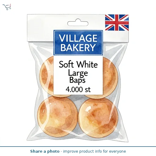 Soft White Large Baps