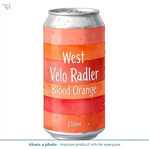 West Velo Radler Blood Orange 330ml
