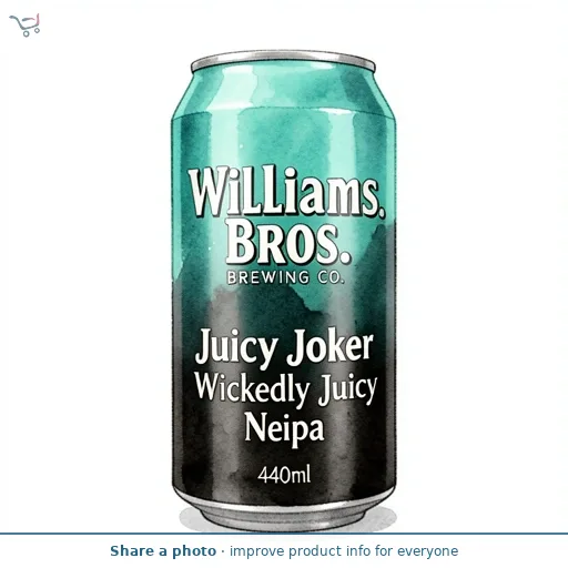Williams Bros. Brewing Co. Juicy Joker Wickedly Juicy Neipa 440ml