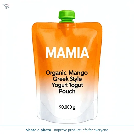 Organic Mango Greek Style Yogurt Pouch