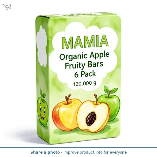 Organic Apple Fruity Bars 6 Pack
