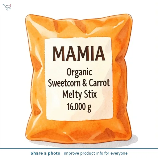 Organic Sweetcorn & Carrot Melty Stix