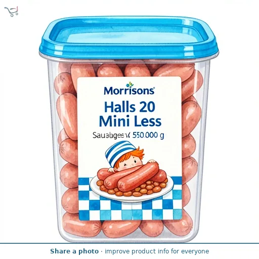 Halls 20 Mini Skin Less Sausages