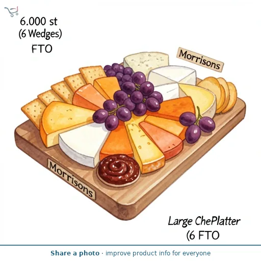 Large Cheese Platter (6 Wedges)   FTO
