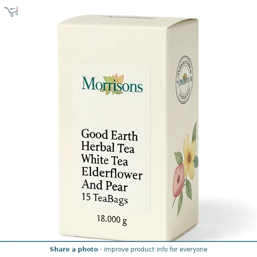 Good Earth Herbal Tea White Tea Elderflower And Pear 15 TeaBags